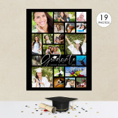 Afstuderen 19 zwarte foto-inkuilscript poster