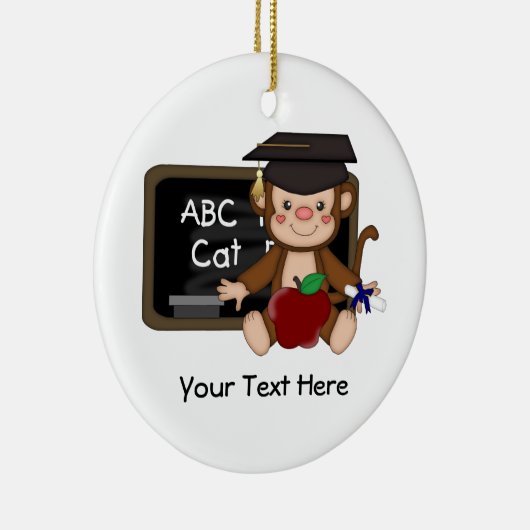 Afstuderen 1 () aap keramisch ornament (Rechts)