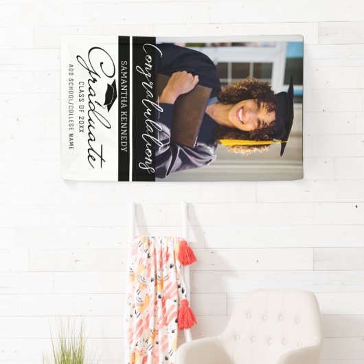 Afstuderen 1 Photo Congrats Afstuderen 2023 Black Spandoek (Insitu)