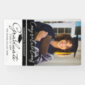 Afstuderen 1 Photo Congrats Afstuderen 2023 Black Spandoek (Horizontaal)