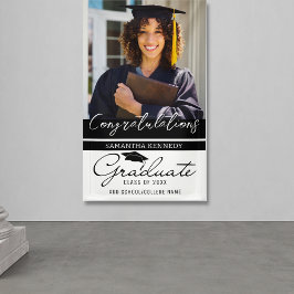 Afstuderen 1 Photo Congrats Afstuderen 2023 Black Spandoek