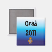 Afstuderen 2011 magneet (Voorkant / Achterkant)