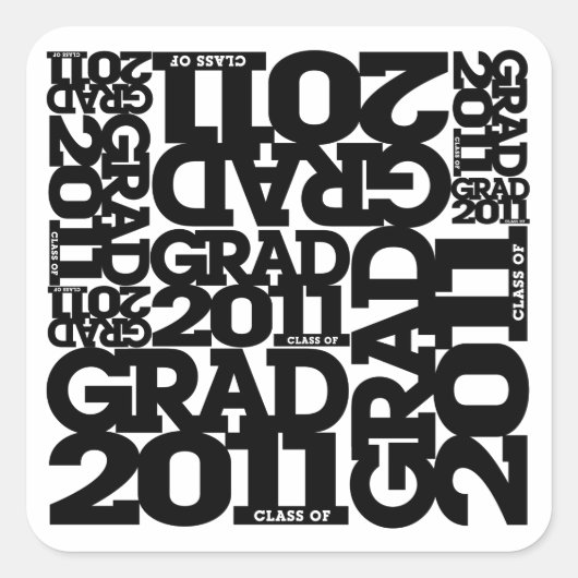 Afstuderen 2011 Sticker 1 (Voorkant)