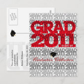 Afstuderen 2011 Uitnodiging Briefkaart Patroon 2 R (Voorkant / Achterkant)