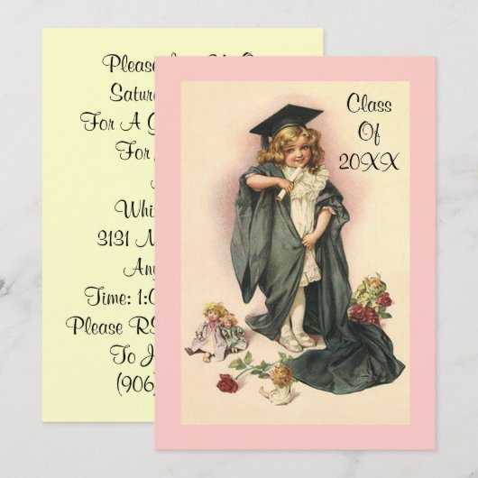  Afstuderen 2012 Rozen van de uitnodigingspartij Kaart (Voorkant / Achterkant)