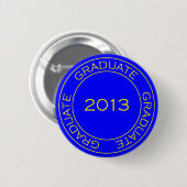 AFSTUDEREN 2013 STEMPEL RONDE BUTTON 5,7 CM (Voorkant /achterkant)