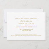 Afstuderen 2019 Nep goud folie 2-foto script Kaart (Achterkant)