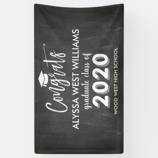 Afstuderen 2020-alkbordAfstuderen Spandoek (Verticaal)