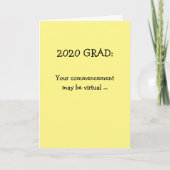 Afstuderen 2020 gefeliciteerd kaart (Voorkant)