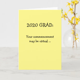 Afstuderen 2020 gefeliciteerd kaart