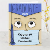 Afstuderen 2020 tijdens COVID-19 Male Afstuderen B Kaart (Gele Bloem)