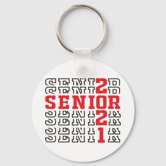 Afstuderen 2021, klasse 2021, senior 2021 sleutelhanger (Voorkant)