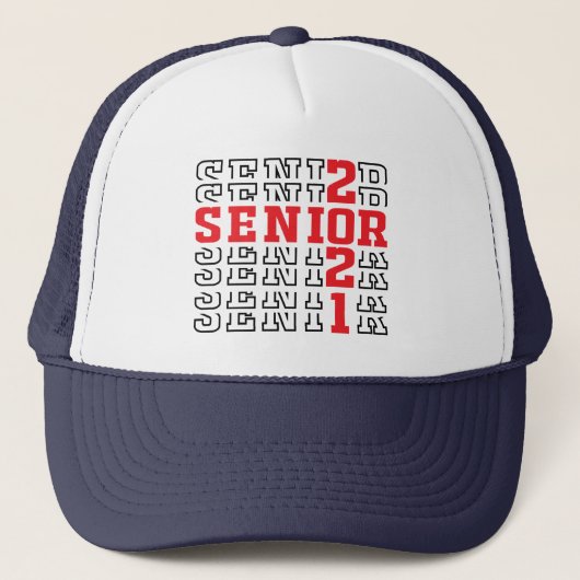Afstuderen 2021, klasse 2021, senior 2021 trucker pet (Voorkant)