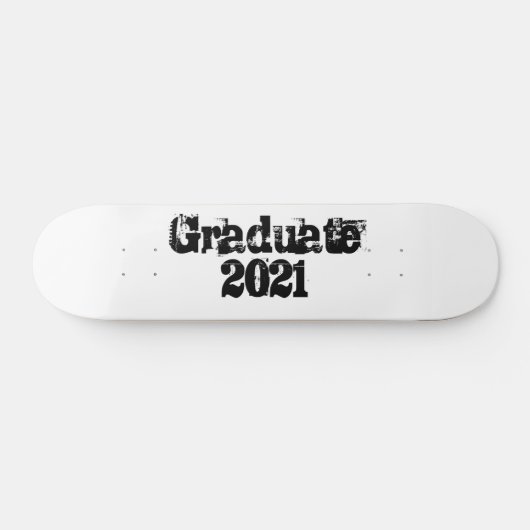 Afstuderen 2021 Trending Cool Persoonlijk Skateboard (Horizontaal)