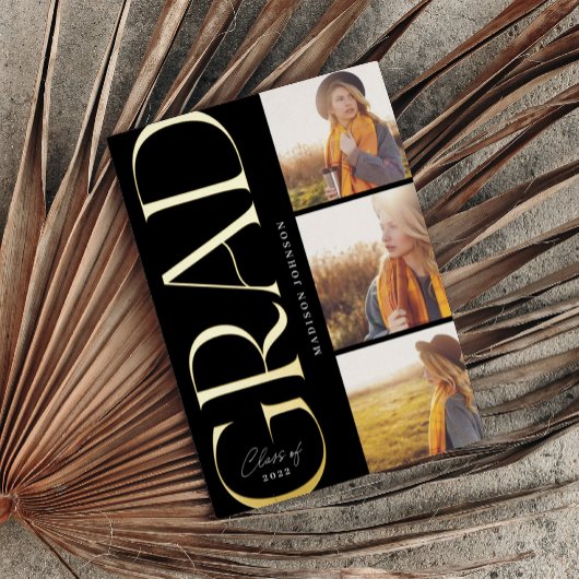 Afstuderen 2022 3 Foto Party Folie Folie Uitnodiging