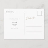 Afstuderen 2022 3 Foto Party Gold Aankondigingskaart (Achterkant)