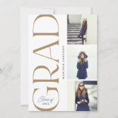 Afstuderen 2022 3 Foto Party Gold Kaart (Voorkant)