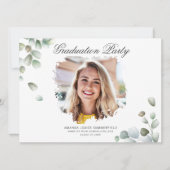 Afstuderen 2022 Eucalyptus Succulent Groene Grad Kaart (Voorkant)