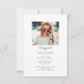 Afstuderen 2022 Moderne Afstuderen de Schrijfparti Kaart (Achterkant)