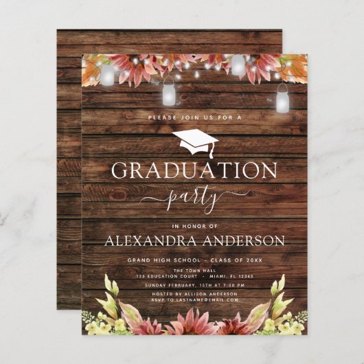 Afstuderen 2022 - Rustic Wood Sunflower (Voorkant / Achterkant)