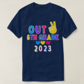 Afstuderen 2023 6e klas klasse van 2023 Afstuderen T-shirt (Design voorkant)