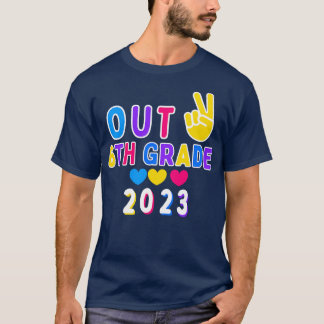 Afstuderen 2023 6e klas klasse van 2023 Afstuderen T-shirt