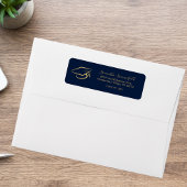 Afstuderen 2023 Afstuderen het Adres van de Terugk Etiket