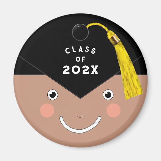 Afstuderen 2023 Cadeaubont Button Magneet (Voorkant)