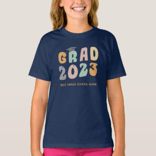 Afstuderen 2023 de Aangepaste Naam van de School v T-shirt