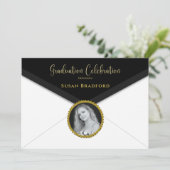 Afstuderen 2023-envelop met foto- en naamtoevoegin kaart (Staand voorkant)