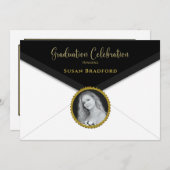 Afstuderen 2023-envelop met foto- en naamtoevoegin kaart (Voorkant / Achterkant)