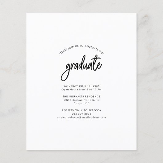 Afstuderen 2023 Foto Afstudeerder Open House Invit (Achterkant)