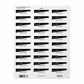 Afstuderen 2023 het Adres van de Terugkeer van het Etiket (Full Sheet)