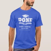 Afstuderen 2023 Klaar Afstuderen Aangepast T-shirt (Voorkant)