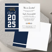 Afstuderen 2023 Navy Blue Simple Afstudeerder Part