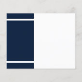 Afstuderen 2023 Navy Blue Simple Afstudeerder Part (Achterkant)