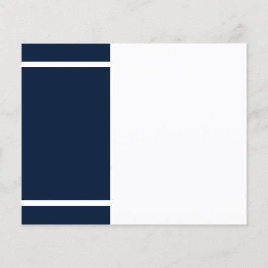 Afstuderen 2023 Navy Blue Simple Afstudeerder Part (Achterkant)
