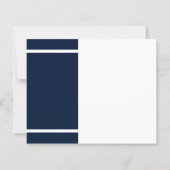 Afstuderen 2023 Navy Blue Simple Afstudeerder Part (Achterkant)