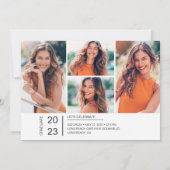 Afstuderen 2023 Partij 5 Foto's Uitnodiging Kaart (Achterkant)