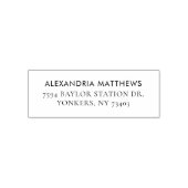 Afstuderen 2024 Aangepast eenvoudig retouradres Zelfinktende Stempel (Design)