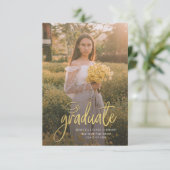 Afstuderen 2024 Afstudeerder Foto Open Huis Party Informatiekaartje (Staand voorkant)