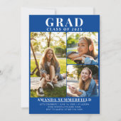 Afstuderen 2024 Afstudeerder Fotocollage Blauw Fee Kaart (Voorkant)