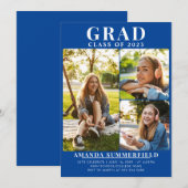 Afstuderen 2024 Afstudeerder Fotocollage Blauw Fee Kaart (Voorkant / Achterkant)