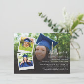 Afstuderen 2024 Afstudeerder Fotocollage Party Kaart (Staand voorkant)