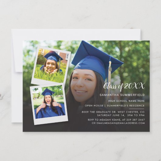 Afstuderen 2024 Afstudeerder Fotocollage Party Kaart (Voorkant)