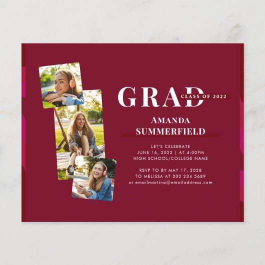 Afstuderen 2024 Afstudeerder Foto's Feestuitnodigi (Voorkant)