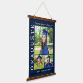 Afstuderen 2024 Afstudeerder Foto's Navy Blue Keep Hangend Wandkleed (Gebogen)