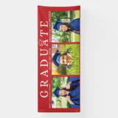 Afstuderen 2024 Afstudeerder Foto's Rode feestinri Spandoek (Verticaal)