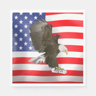 Afstuderen 2024 Bald Eagle met diploma Servet