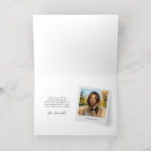 Afstuderen 2024 Foto Afstudeerder Dank u Goud Folie Wenskaart (Binnenlaag)